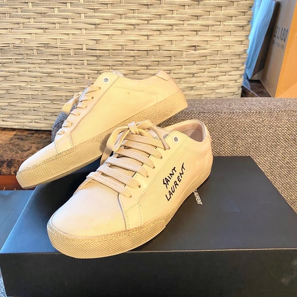 Preowned authentic Saint Laurent Sneakers 37.5W - Picture 9 of 16